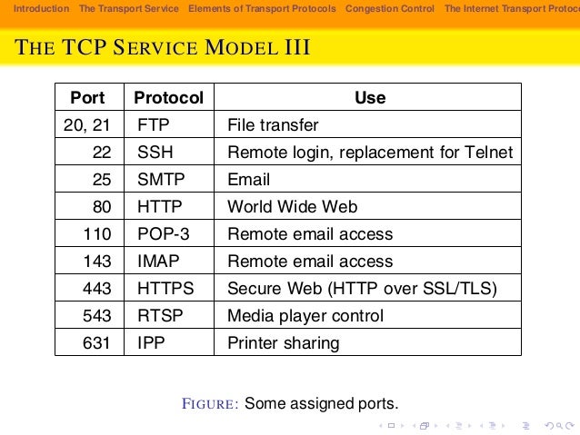 The Transport Layer