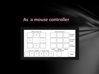 As a mouse controller
 