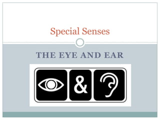 Special Senses
THE EYE AND EAR

 