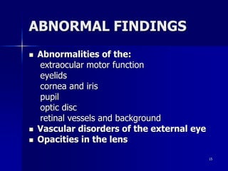 Comprehensive Physical Assessment of the Eyes for Healthcare ...