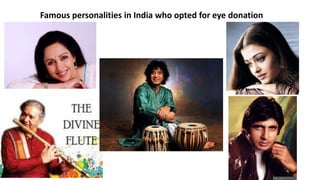 Famous personalities in India who opted for eye donation
 