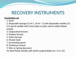 Enucleating EYE BANKING AND KERATOPROSTHESIS. For eduactiks. | PPTX