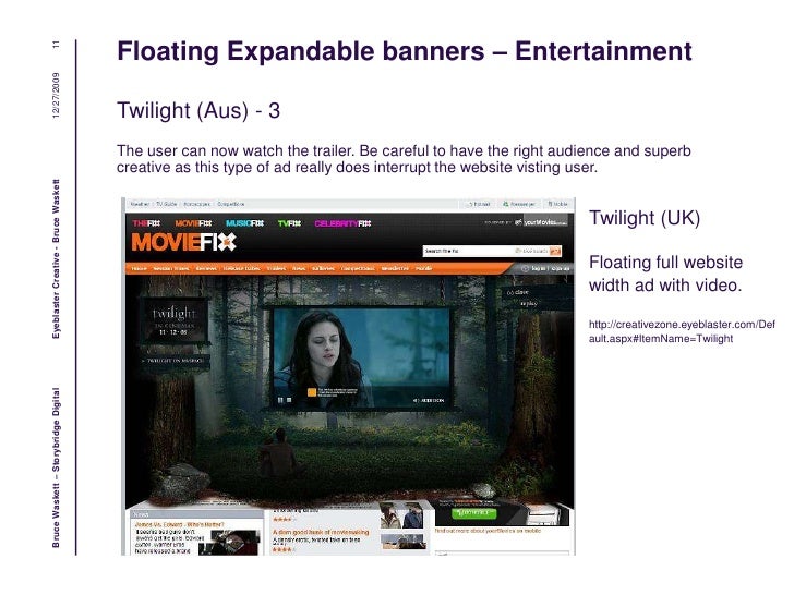 Eyeblaster Online Ads Examples
