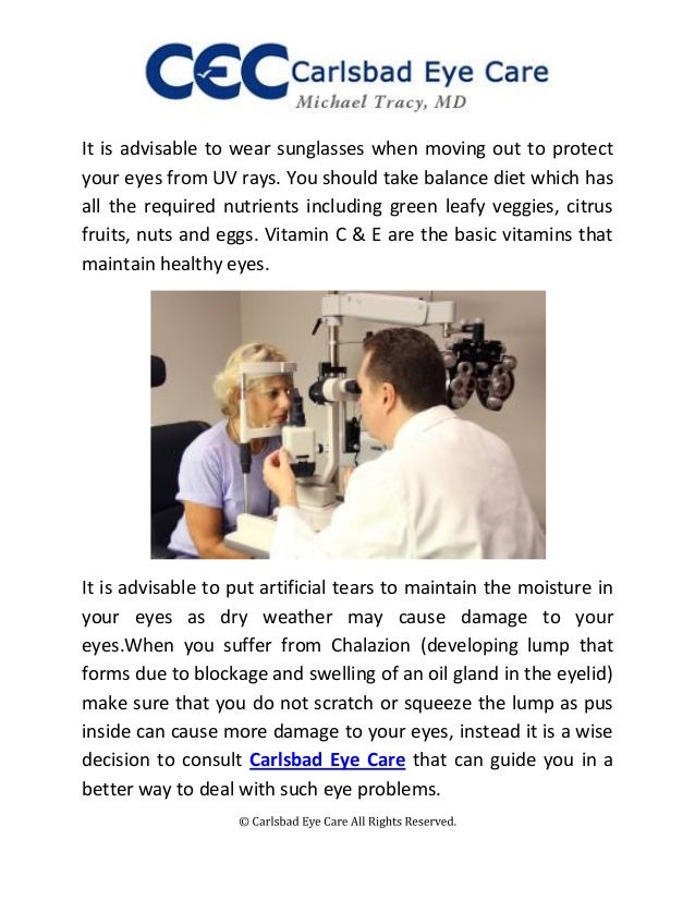 Eye care is of prime importance