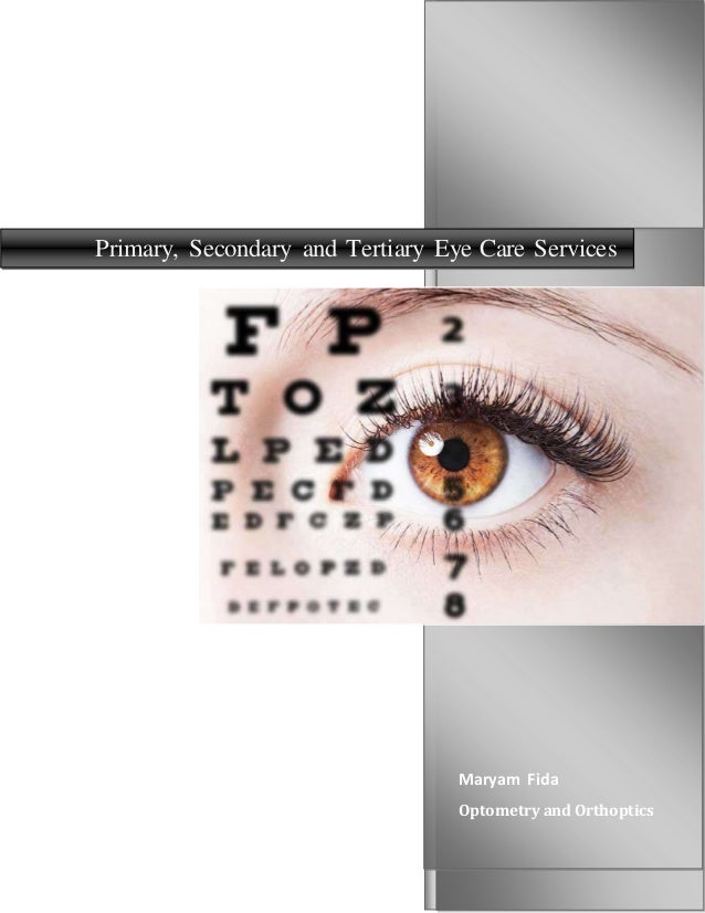 Maryam Fida
Optometry and Orthoptics
Primary, Secondary and Tertiary Eye Care Services
 