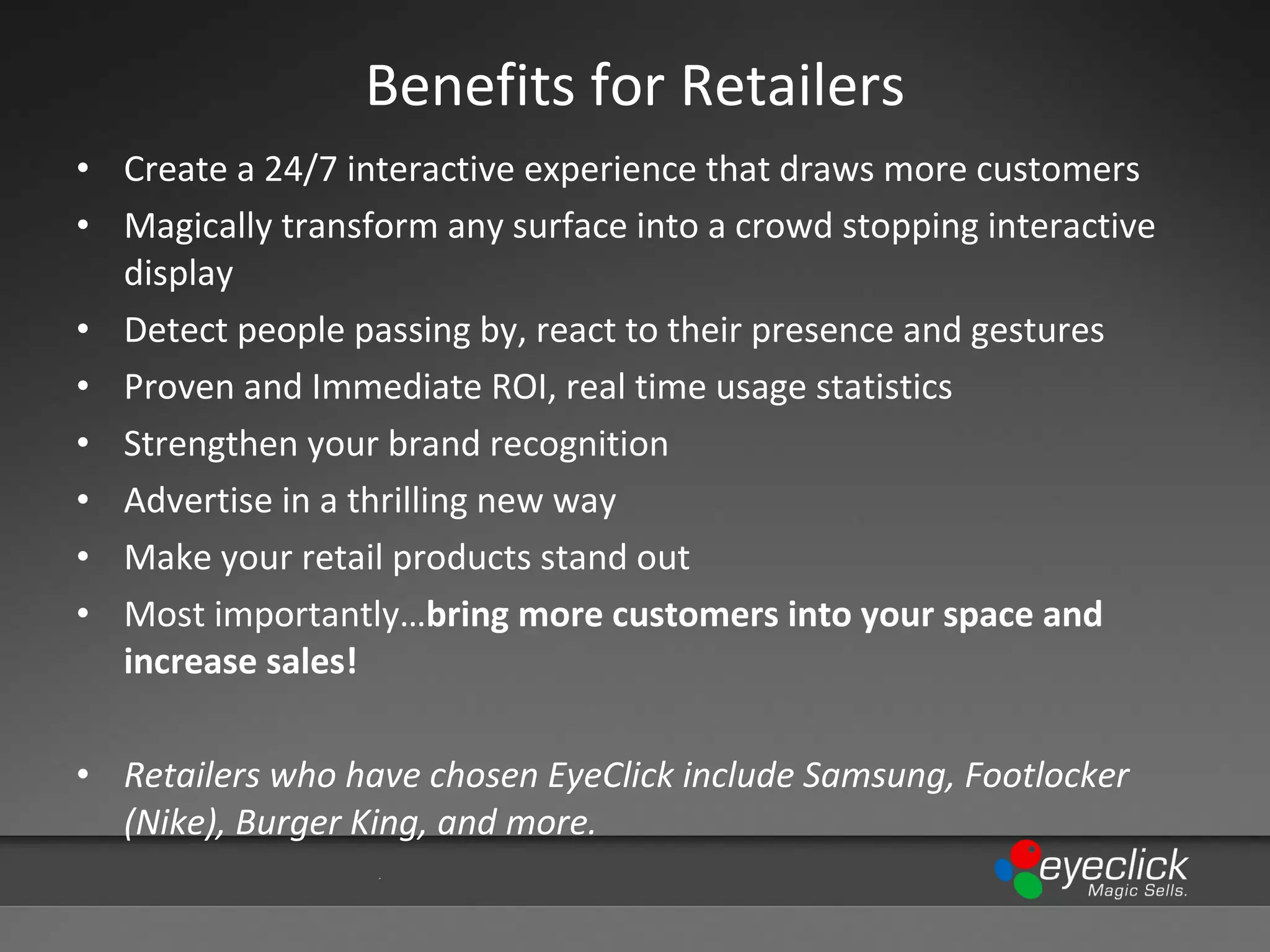 EyeClick- Overview and Line of Products | PPT