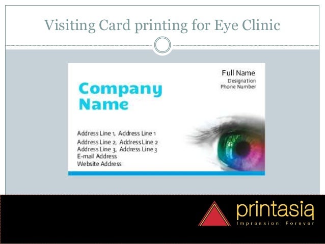 eye clinic visiting cards visiting cards design online eye clinic visiting cards design online