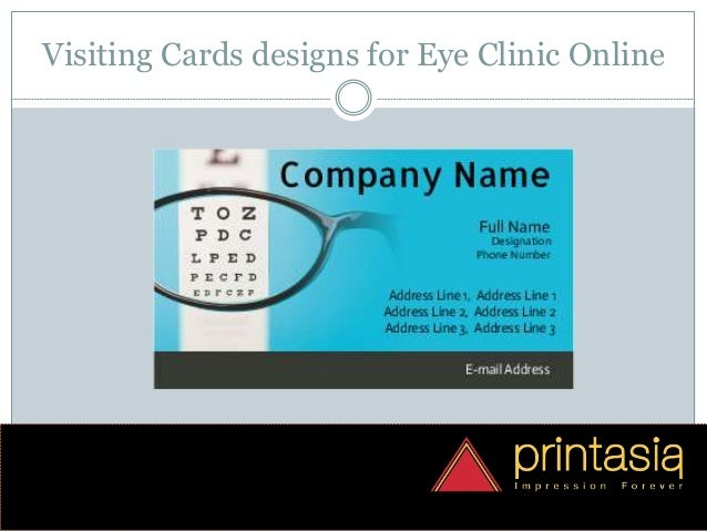eye clinic visiting cards visiting cards design online eye clinic visiting cards design online