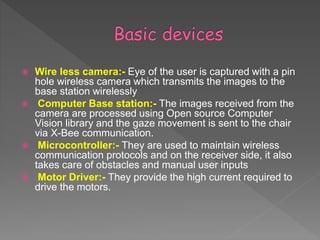 Eye directive wheel chair | PPTX