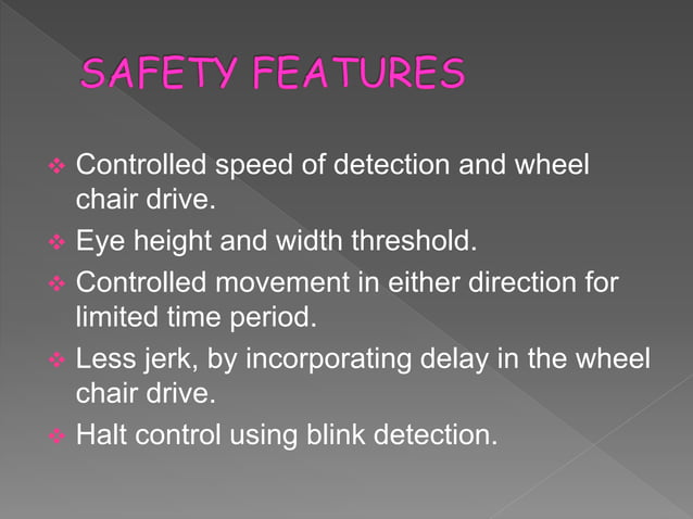 Eye Directive Wheel Chair PPT