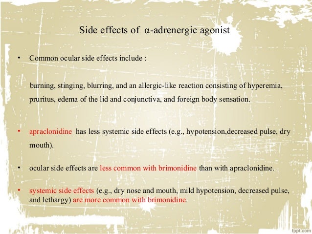 apraclonidine side effects