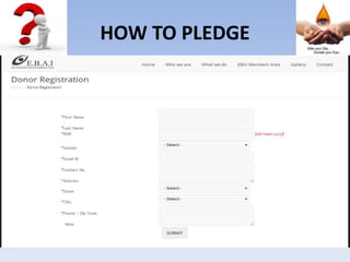 HOW TO PLEDGE
 