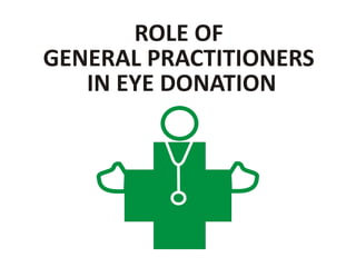 ROLE OF
GENERAL PRACTITIONERS
IN EYE DONATION
 