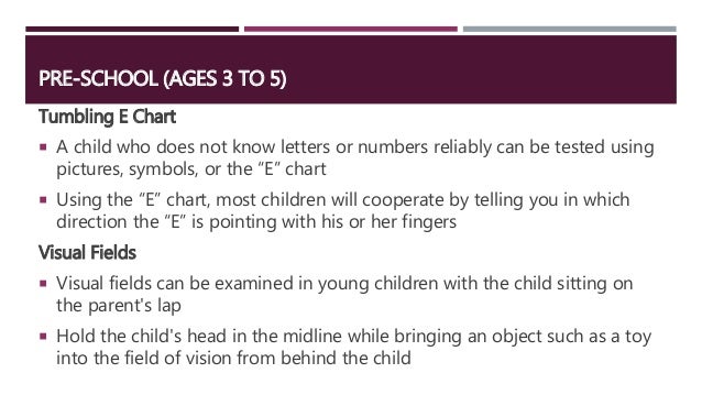 Pediatric Eye Examination Slideshare