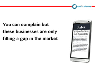 David Doherty
You can complain but
these businesses are only
filling a gap in the market
 