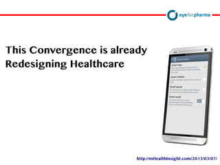 David Doherty
This Convergence is already
Redesigning Healthcare
http://mHealthInsight.com/2013/03/07/
 