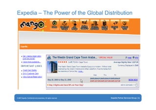 Eye for travel - Expedia presentation INDABA 2009