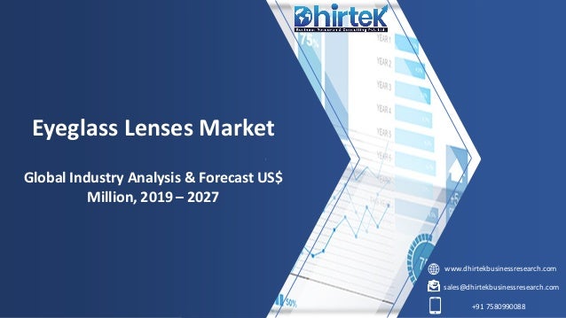 www.dhirtekbusinessresearch.com
sales@dhirtekbusinessresearch.com
+91 7580990088
Eyeglass Lenses Market
Global Industry Analysis & Forecast US$
Million, 2019 – 2027
 