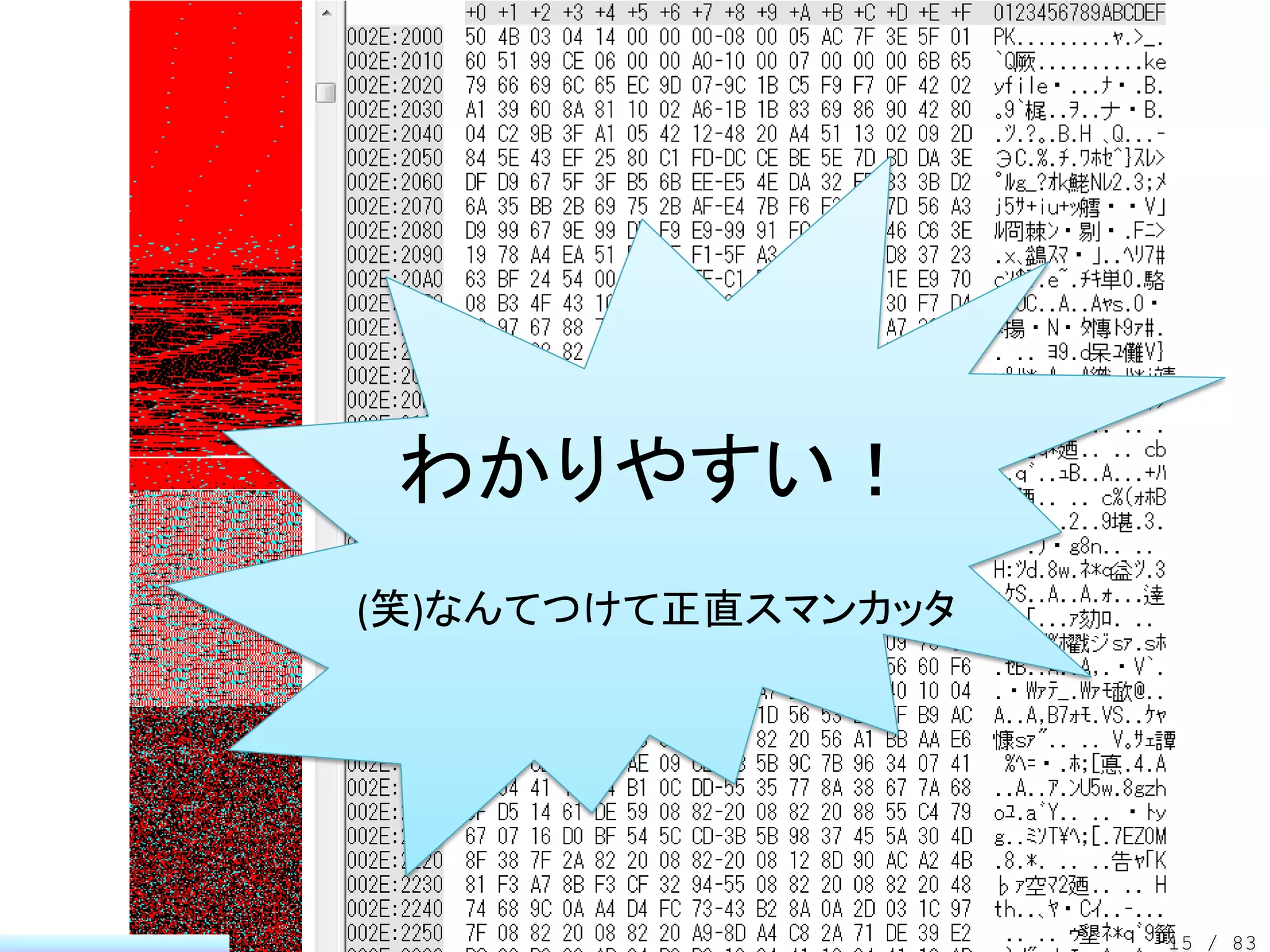 わかりやすい！
(笑)なんてつけて正直スマンカッタ




                    15 / 83
 
