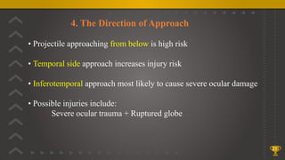 EYE INJURIES IN SPORTS presentation pptx | PPTX