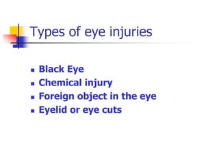 Eye Injury | PDF