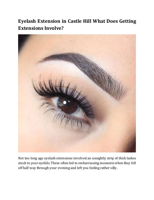 getting eyelash extensions