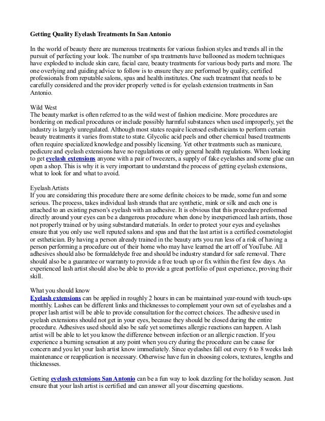 Eyelash Extensions San Antonio