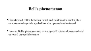 Bell's Reflex Eyelid - Anatomy & Physiology - Final2.pptx