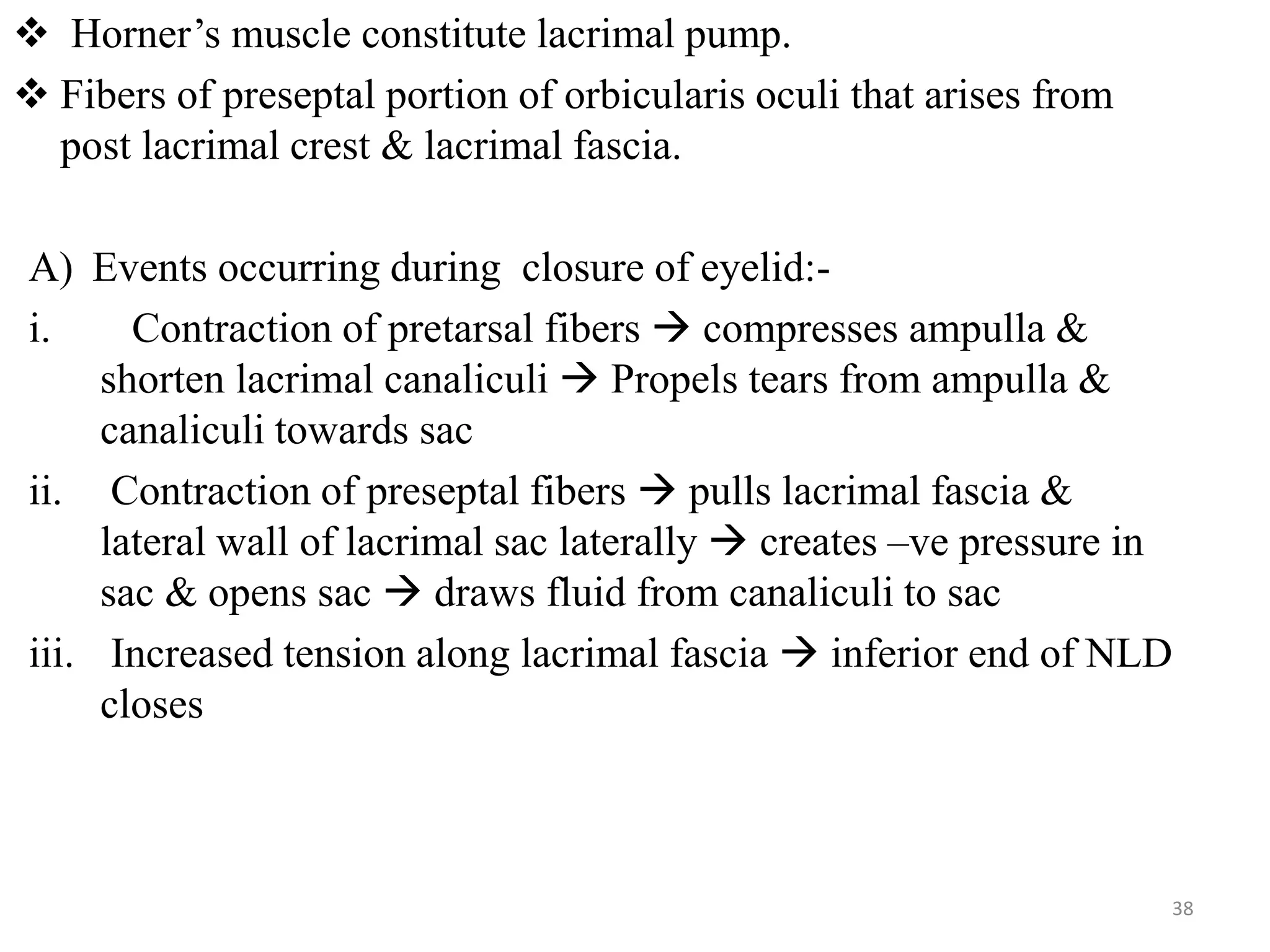 Eyelid anatomy & lacrimal pump physiology | PPTX
