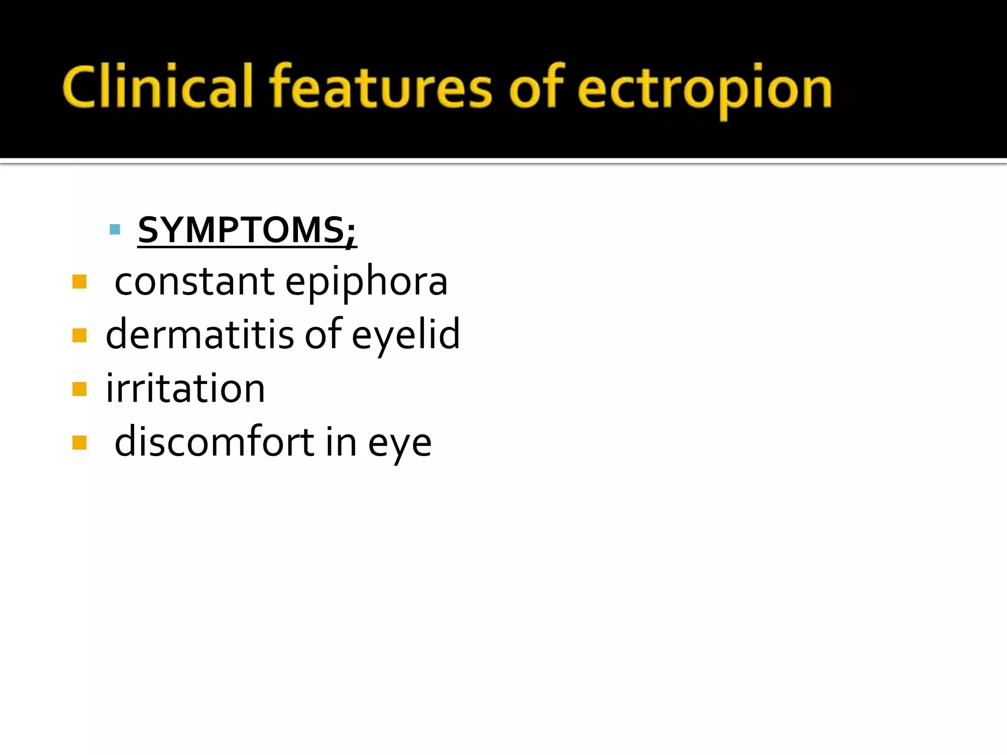 Eye lid disorders | PPTX