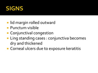 Eye lid disorders | PPTX