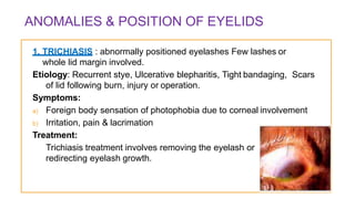 Eyelid disorders | PPTX