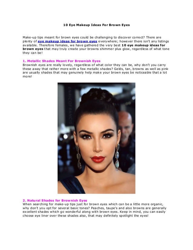 Eye Makeup Ideas For Brown Eyes