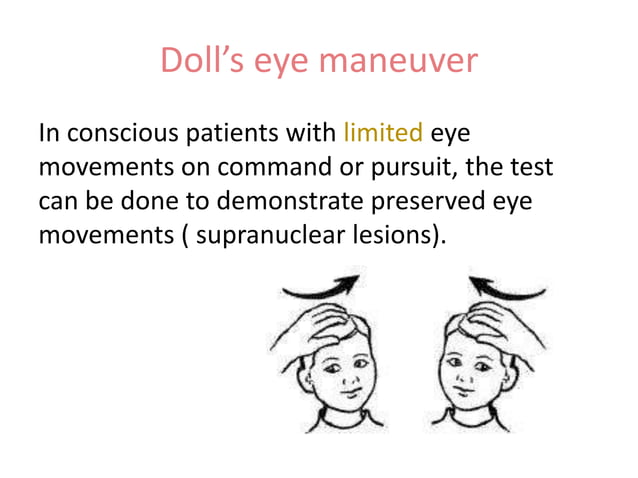 Eye movements examination