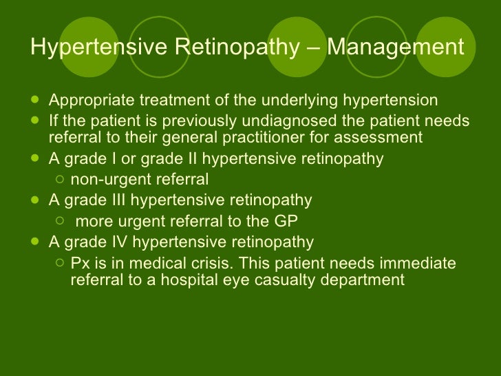 hypertensive retinopathy