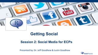 Getting Social
Session 2: Social Media for ECPs
 