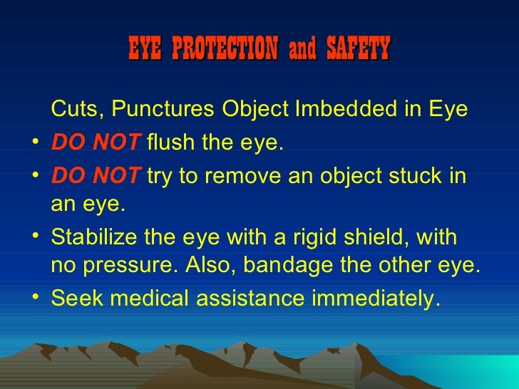 Eye safety presentation