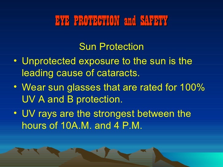 Eye safety presentation