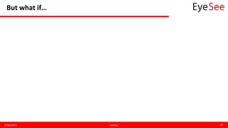 But what if…
2/04/2015 EyeSee 13
 