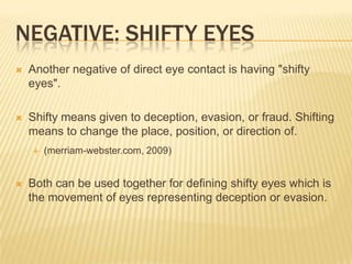 Discusting Eye Eye To Eye | PPTX