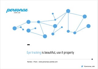 ▪ Livre	
  blanc	
  -­‐	
  	
  Personae	
  User	
  Lab ▪ 5/15/14
Nantes – Paris – www.personae-userlab.com
Eye tracking is beautiful, use it properly
@personae_ulab
 