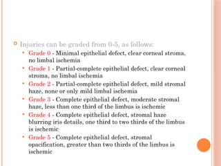 eye trauma and all conditions of eye diseases | PPTX