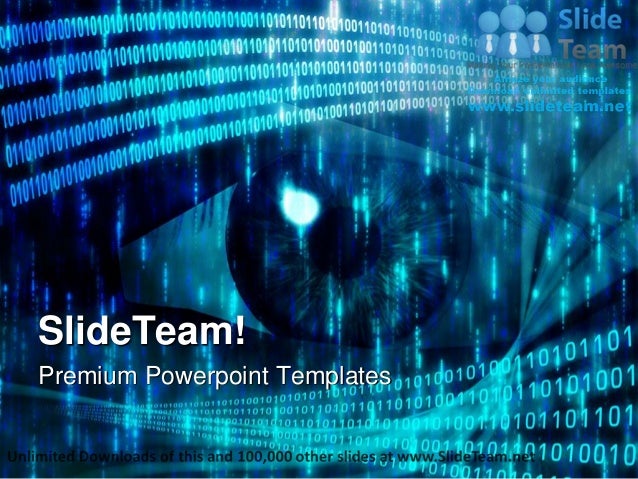 eye with code technology power point templates themes and backgrounds technology ppt themes