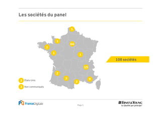 Les sociétés du panel

                                      1


                              1
                                      66
                      1
                          1
                                               1
                                                             108 sociétés

                                                    15
                              2
                                  3                      9
3   États-Unis
                                           2
3   Non communiqués




                                           Page 5
 