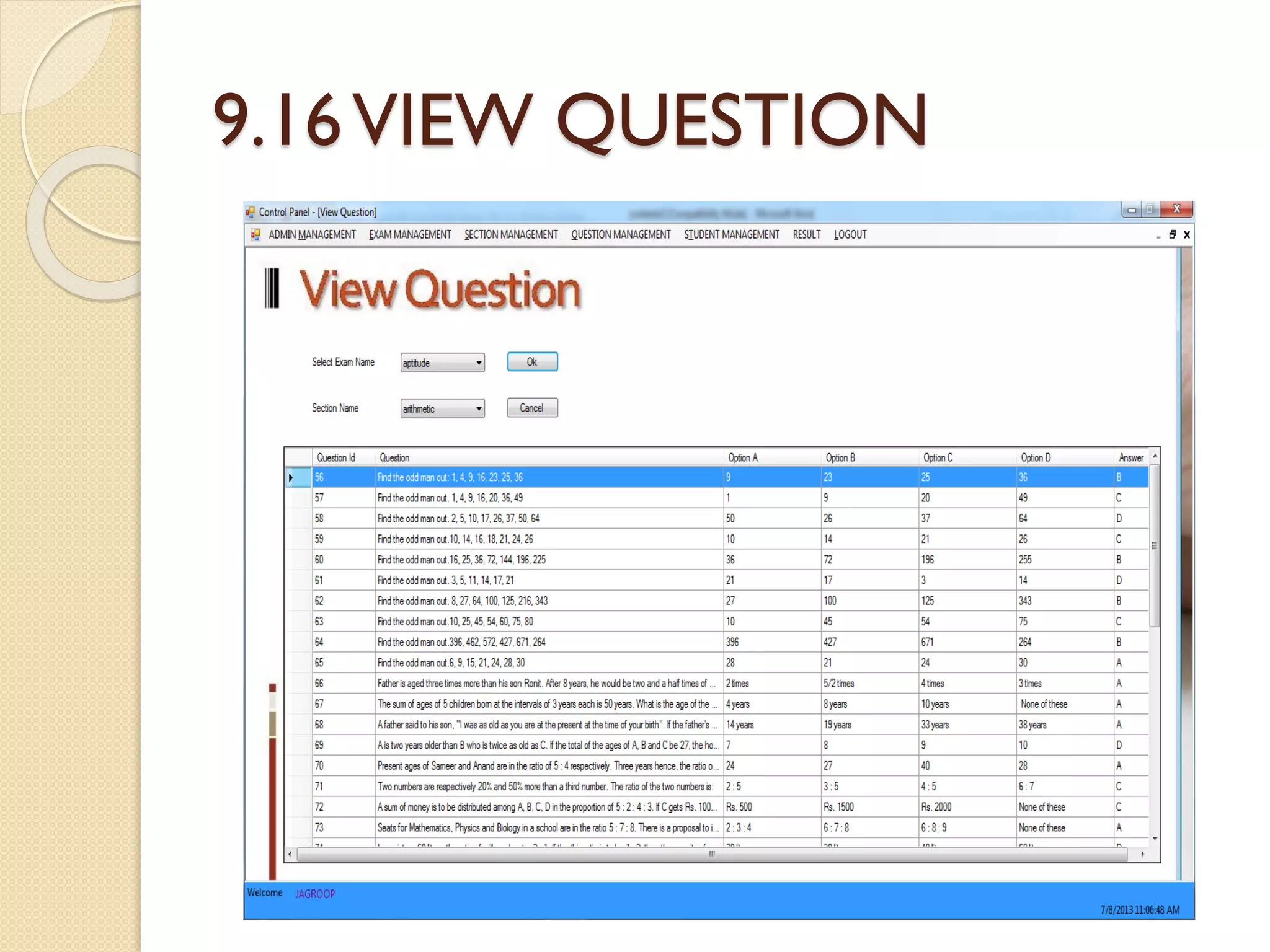 9.16VIEW QUESTION
 