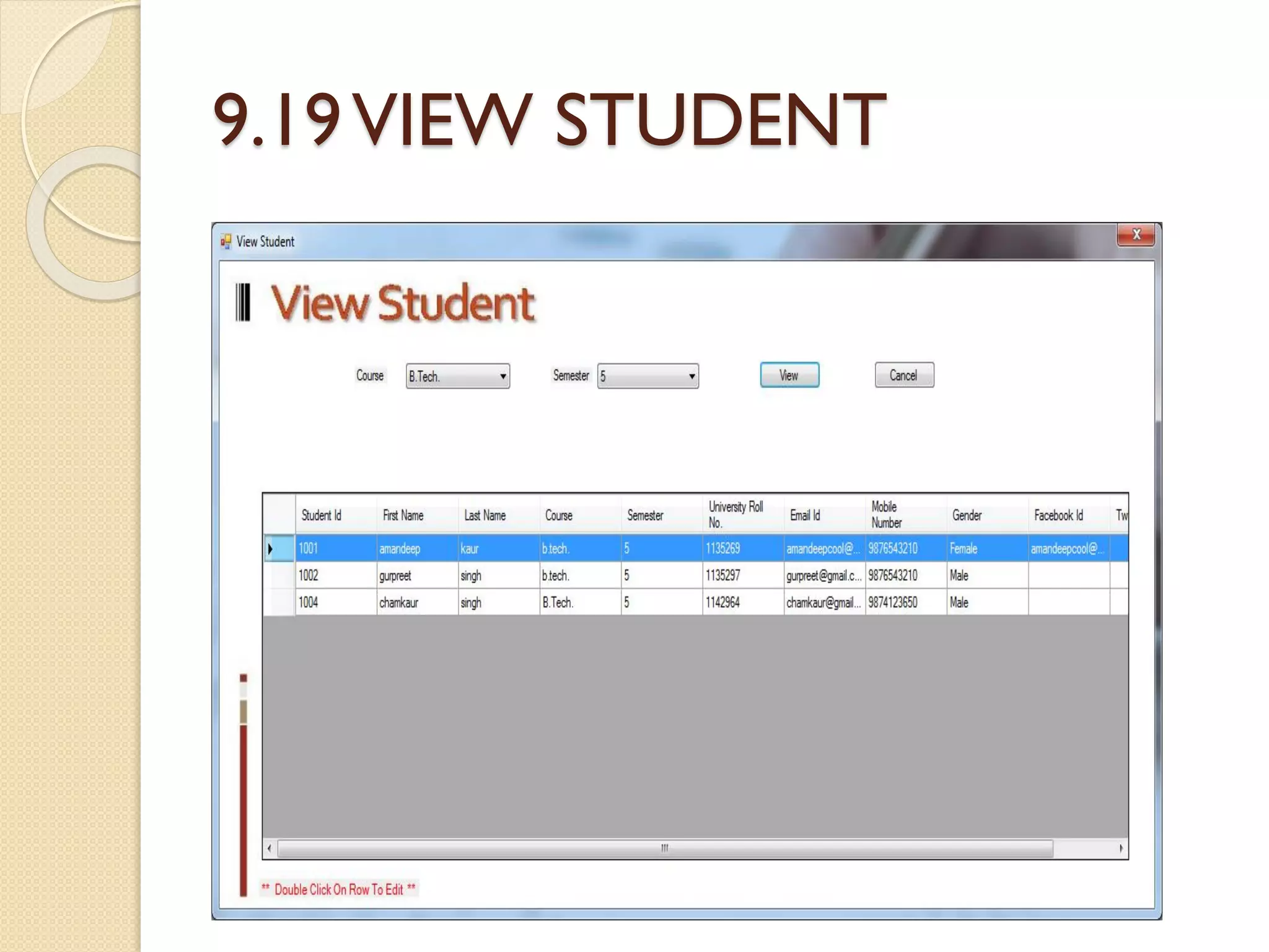9.19VIEW STUDENT
 