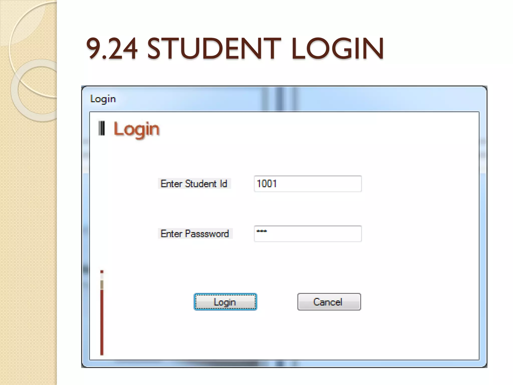 9.24 STUDENT LOGIN
 