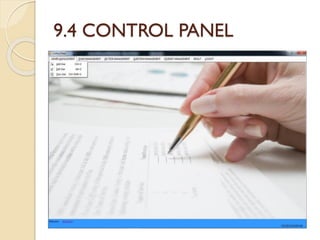 9.4 CONTROL PANEL
 