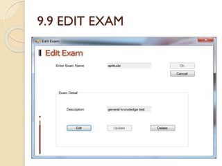 9.9 EDIT EXAM
 