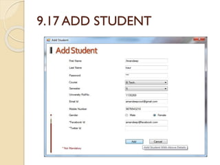 9.17 ADD STUDENT
 
